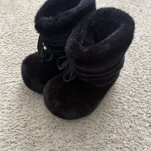 Balenciaga Black Fur Boots